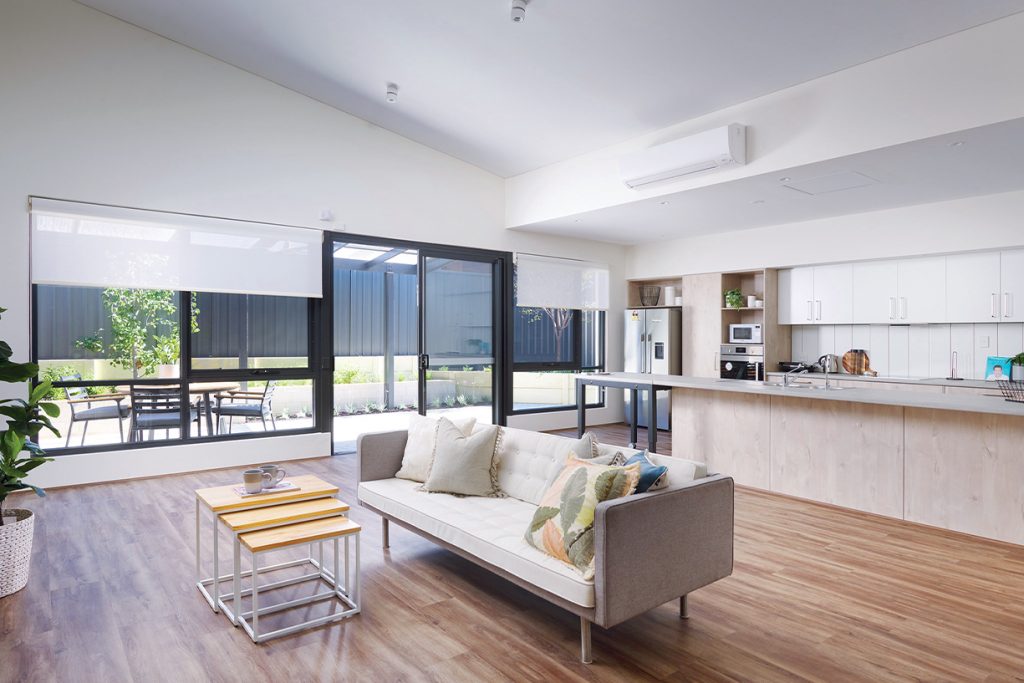 A beautiful and spacious kitchen of an SDA home.